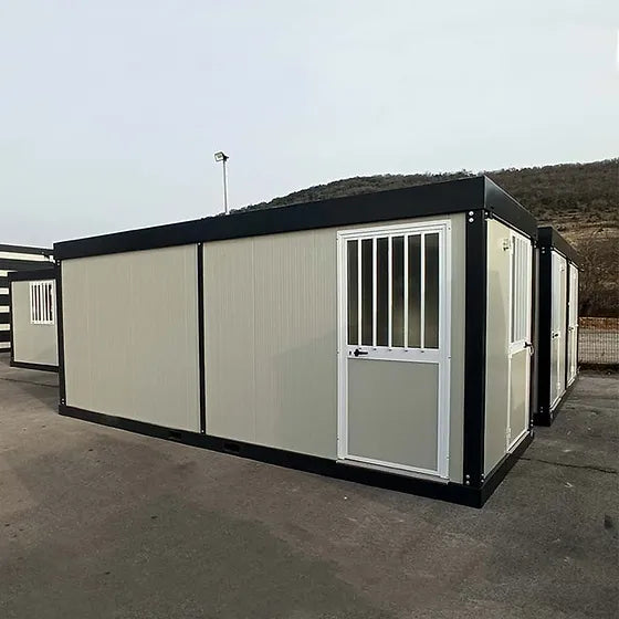 6M SSD SANITARY BLOCK WITH 2 WC, 2 SHOWERS, 2 DOUBLE SINKS AND NEW URINAL