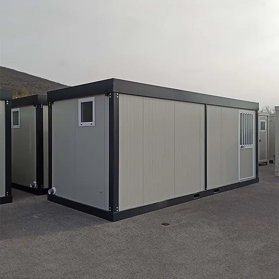 6M SSD SANITARY BLOCK WITH 2 WC, 2 SHOWERS, 2 DOUBLE SINKS AND NEW URINAL