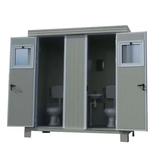 SS1 SANITARY BLOCK WITH 2 TOILETS AND 2 NEW HAND WASHER