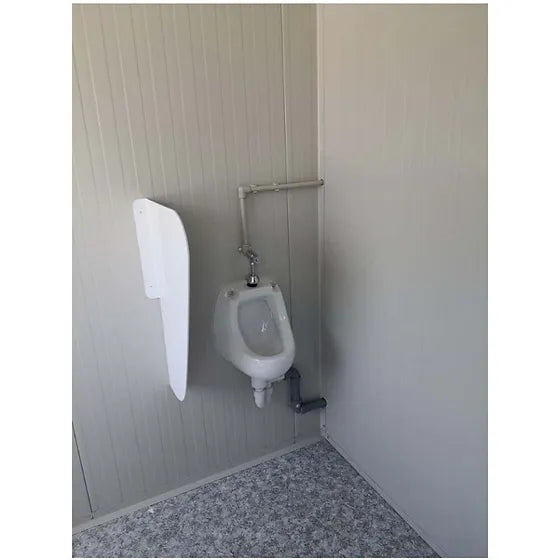 6M SSD SANITARY BLOCK WITH 2 WC, 2 SHOWERS, 2 DOUBLE SINKS AND NEW URINAL