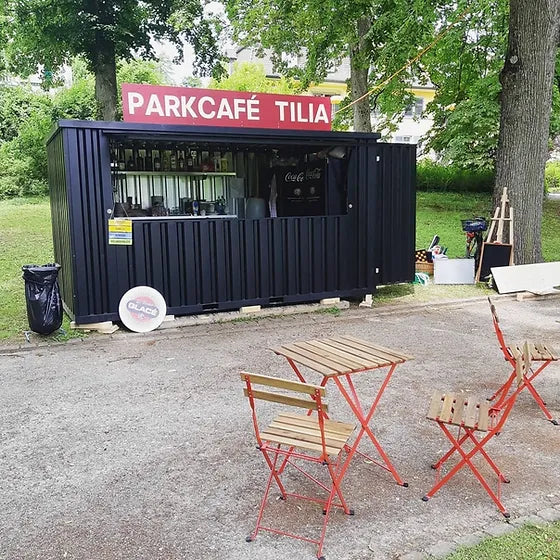 DISMOUNTABLE BAR CONTAINER 4×2 METERS BLACK RAL 9005