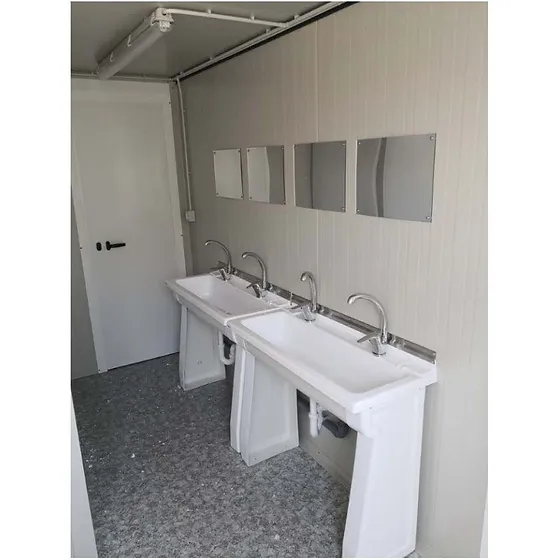 6M SSD SANITARY BLOCK WITH 2 WC, 2 SHOWERS, 2 DOUBLE SINKS AND NEW URINAL - Image 4