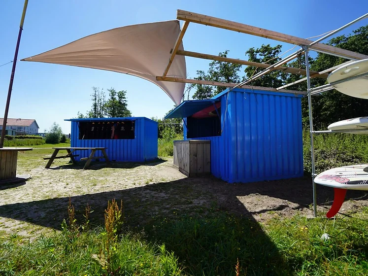 DISMOUNTABLE BAR CONTAINER 3×2 METERS BLUE RAL 5012 - Image 3